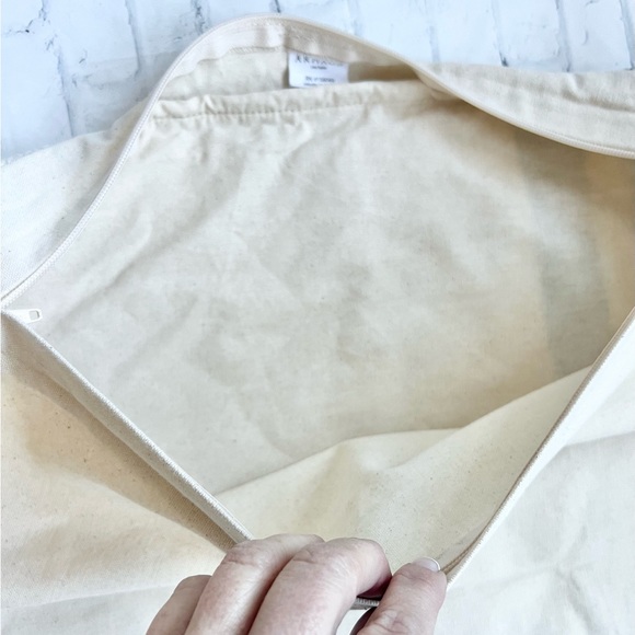 Arhaus cream and black cotton pillow cover - Picture 8 of 8